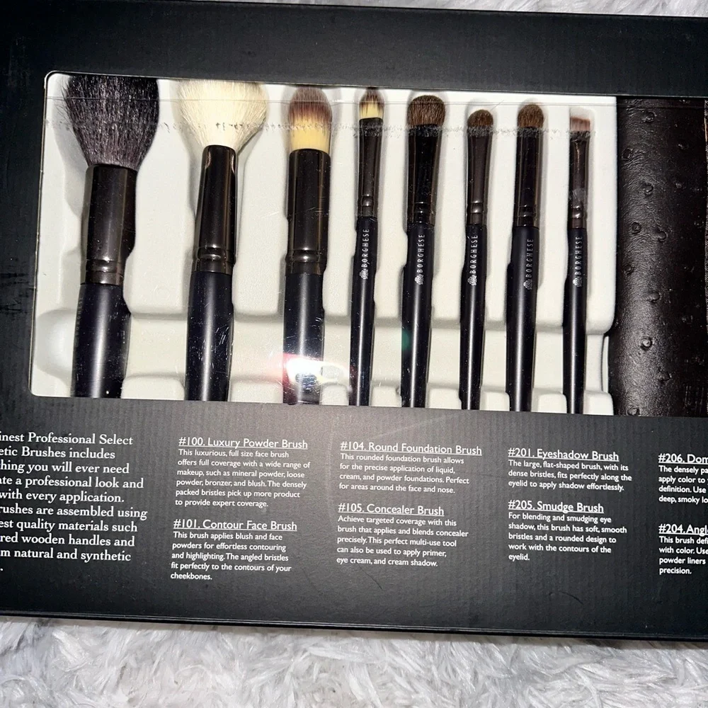 BORGHESE COSMETIC FACE AND EYE BRUSHES / BRAND NEW